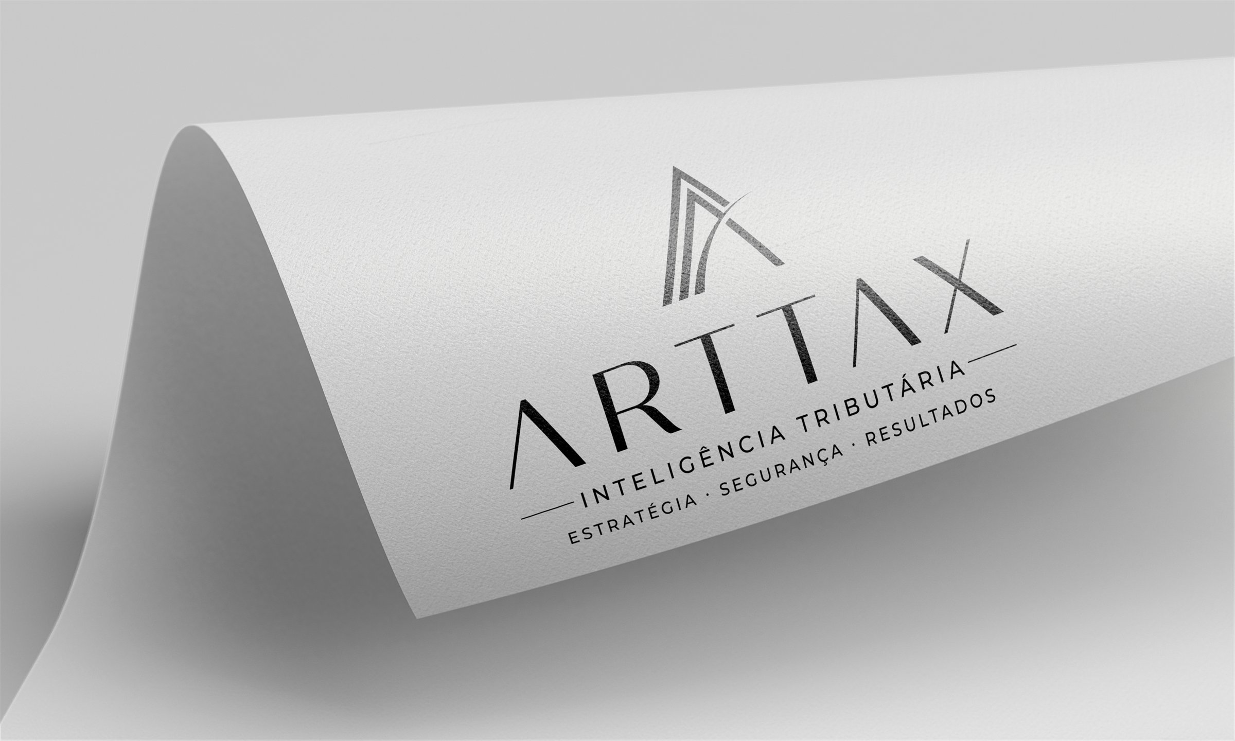 Papel timbrado da Arttax com logo em destaque